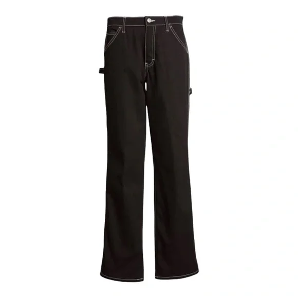 Dickies Classic Carpenter Black Contrast Stitch Straight Leg Jeans 13/31 -15/32 - Picture 6 of 14